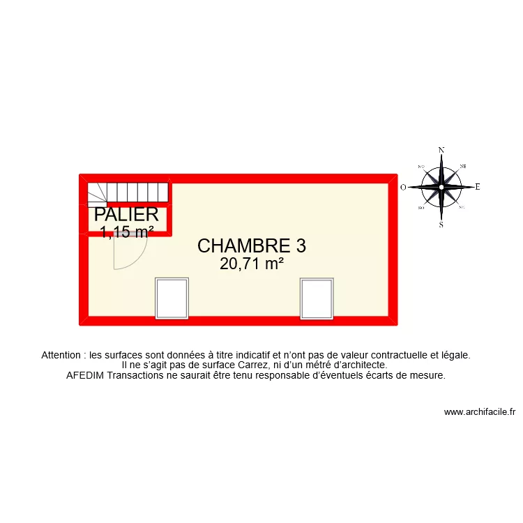 BI 11166 ETAGE. Plan de 