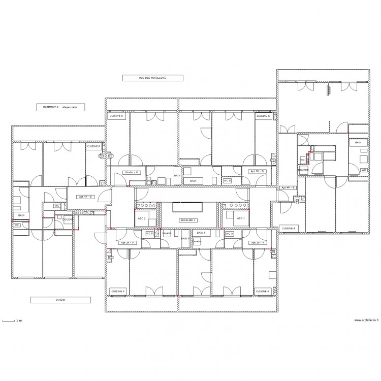 Brancion60_bat-A_pairs. Plan de 0 pièce et 0 m2