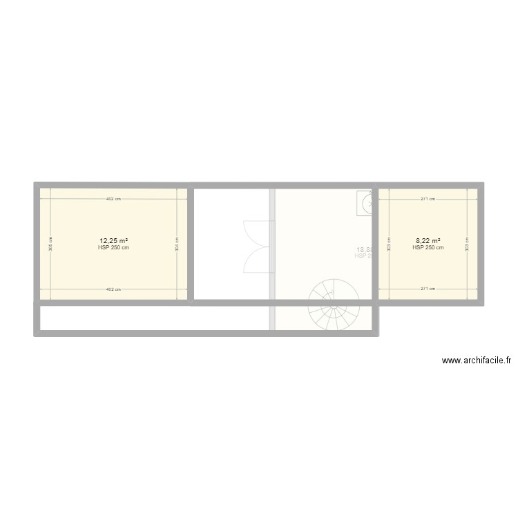 Plan Maison Nathan. Plan de 5 pièces et 60 m2