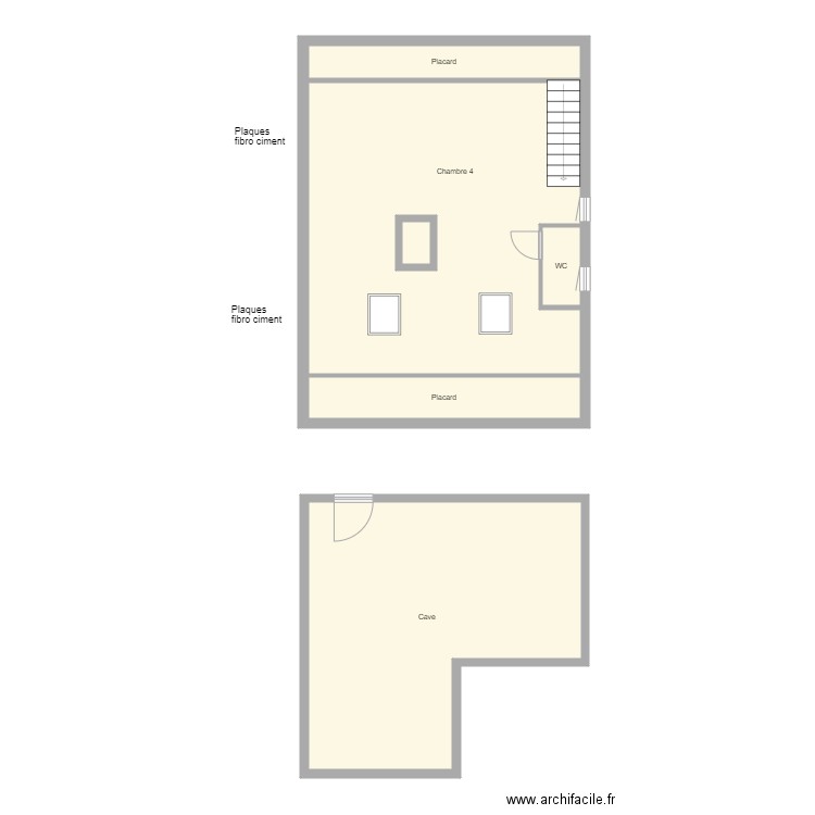 Croquis VACHET ET DORMONT Etage Cave. Plan de 0 pièce et 0 m2