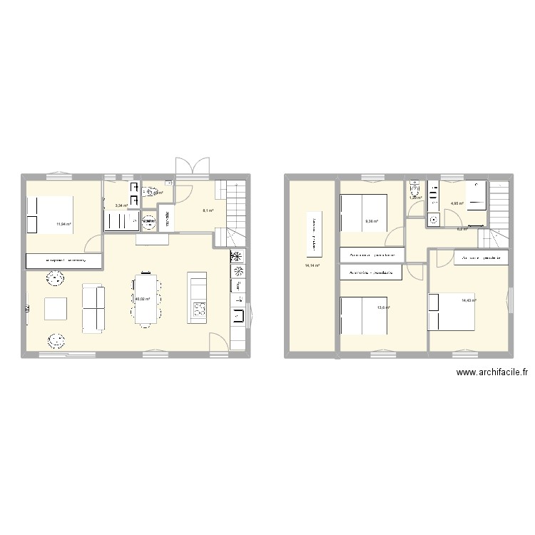 maison lafayette V2. Plan de 0 pièce et 0 m2
