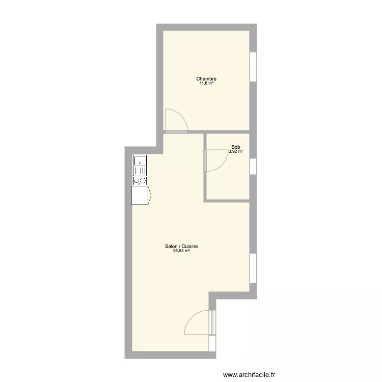 Logement Avant Bas. Plan de 