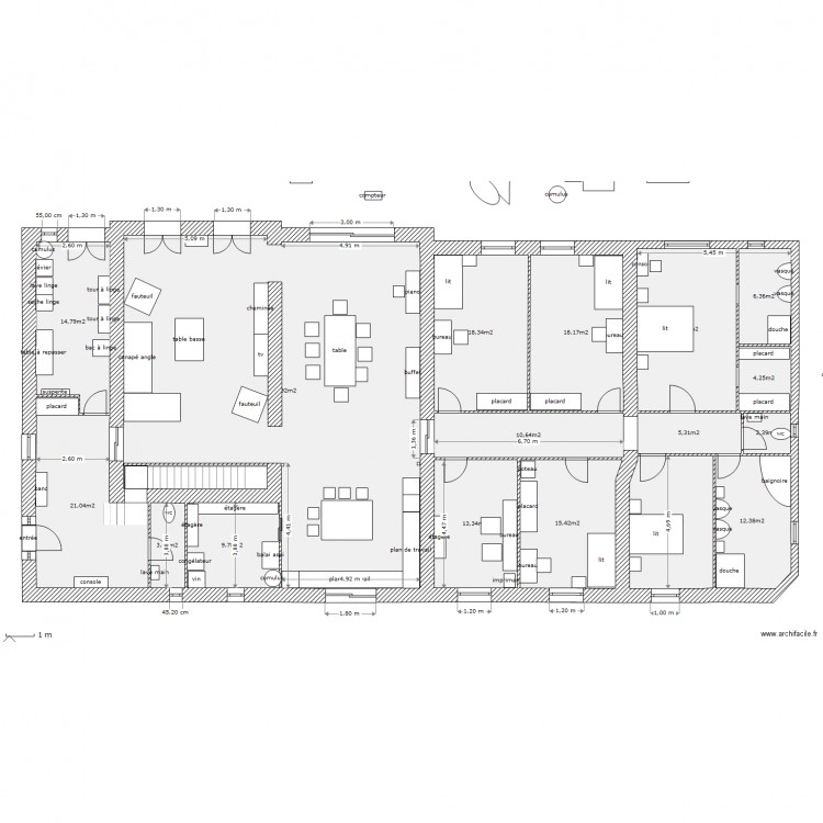 tres grd changement. Plan de 0 pièce et 0 m2