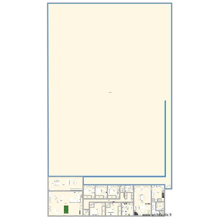 Vieillevigne. Plan de 28 pièces et -1552 m2