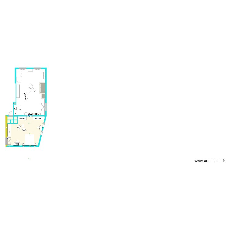 chambre seule. Plan de 0 pièce et 0 m2