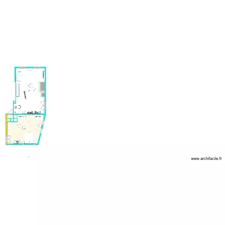 chambre seule. Plan de 