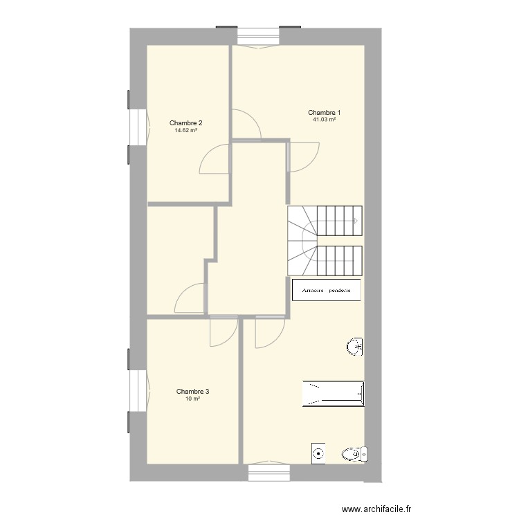 ferme 1er étage. Plan de 0 pièce et 0 m2