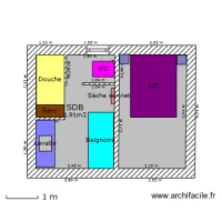 Salle de bain et chambre d'amis MESURE - VERSION 2