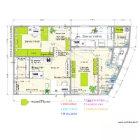 Plan bureau Bati services solution 10 et annotations
