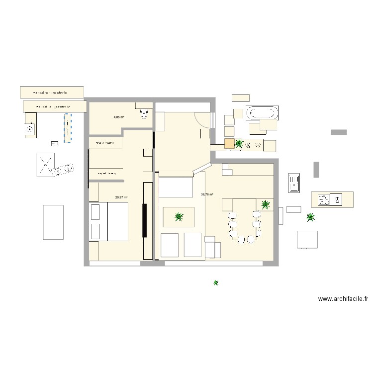 Thalassa 00. Plan de 0 pièce et 0 m2