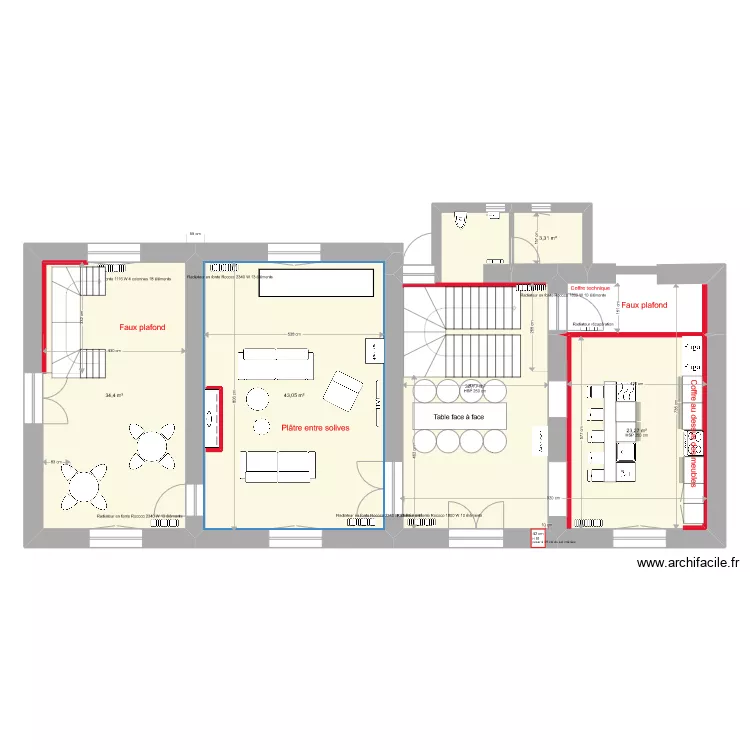 La Soudelle RDC Macon. Plan de 