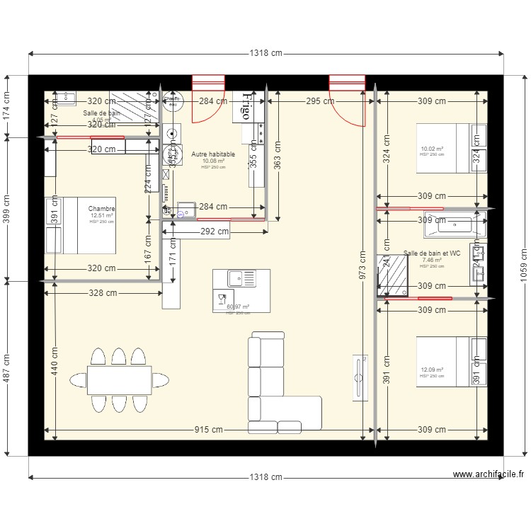 plan maison. Plan de 0 pièce et 0 m2