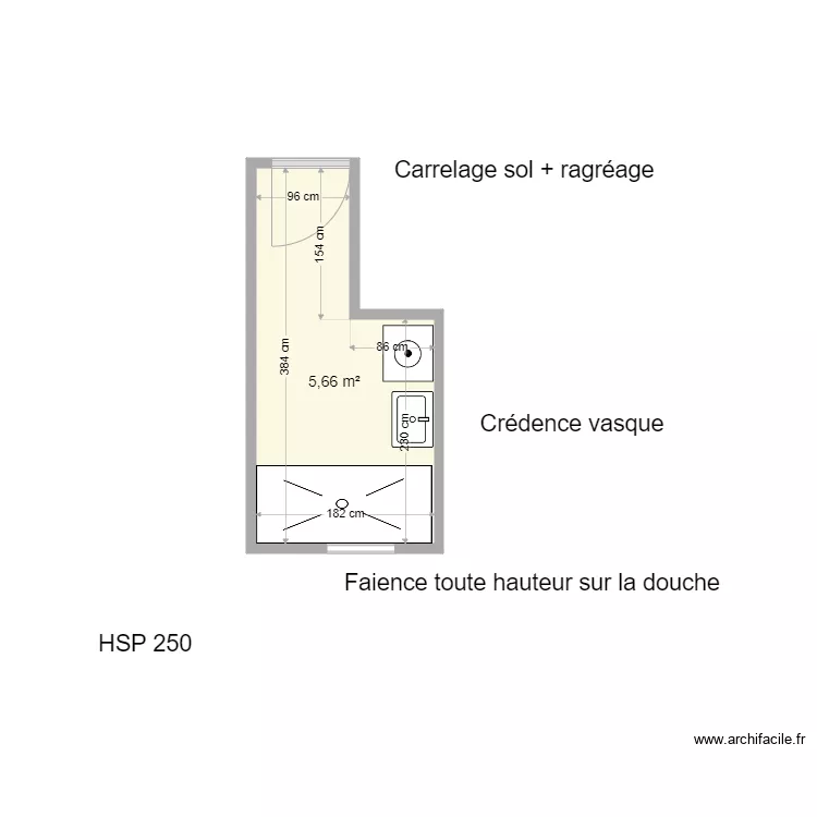 Salle de Bain GERMOND. Plan de Salle de Bain GERMOND. Plan de