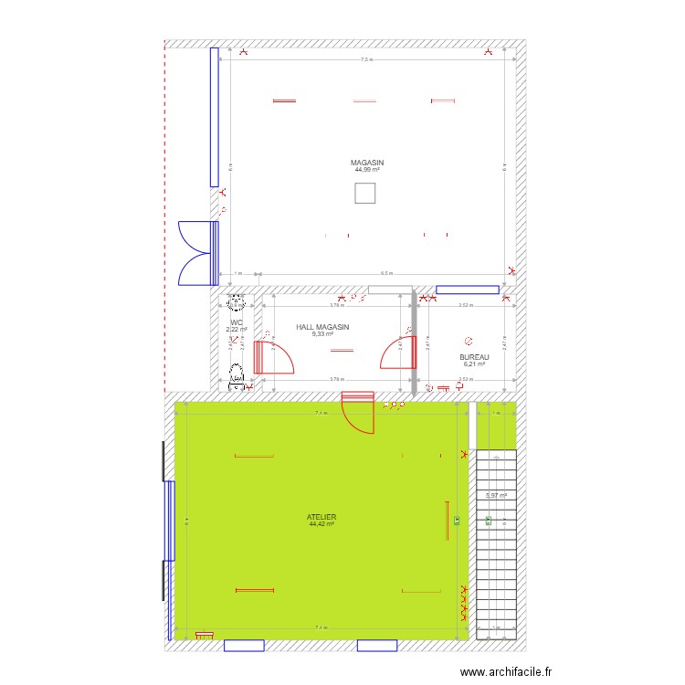 LEGUEVIN. Plan de 0 pièce et 0 m2