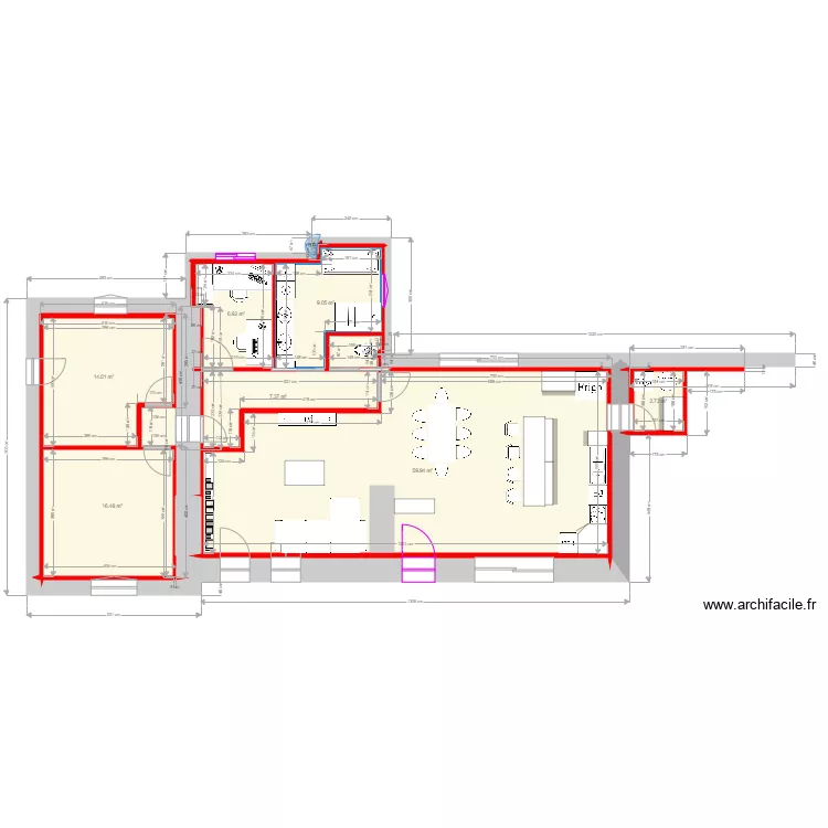 chez nous V4. Plan de 