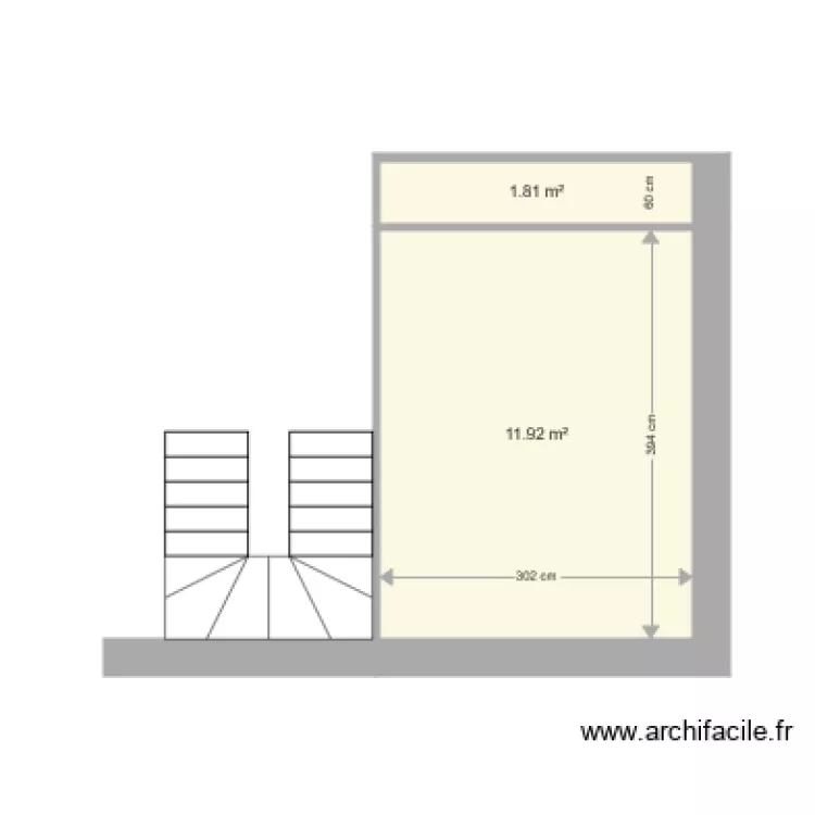 chambre tom. Plan de 