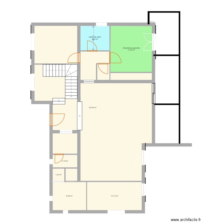 maison peg RDC apres travaux. Plan de 0 pièce et 0 m2