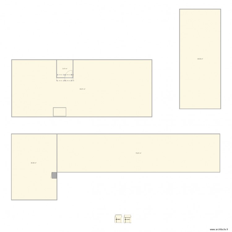 la roche vide. Plan de 0 pièce et 0 m2