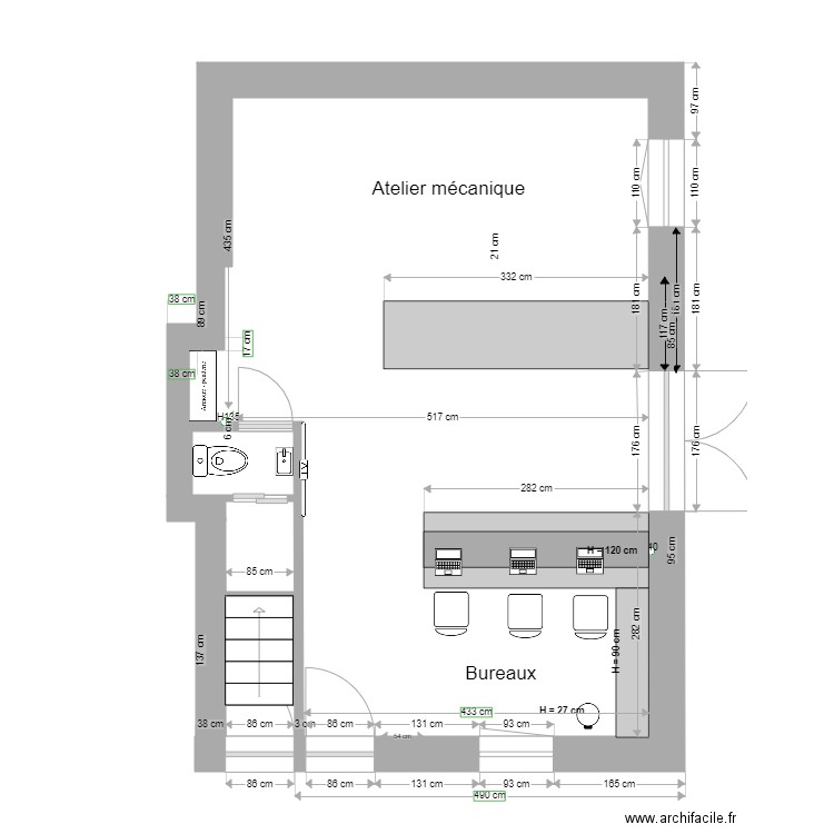 Abbes Saidi 4 plan pour CNEH. Plan de 0 pièce et 0 m2