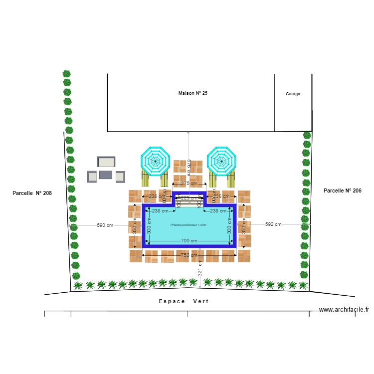 LEONARDO7. Plan de 1 pièce et 23 m2