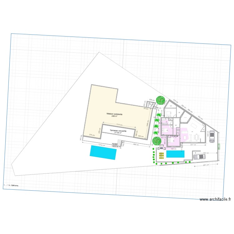 EXISTANT ET PROJET V4 AGO. Plan de 0 pièce et 0 m2