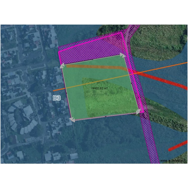 CRESSONIERE ZONE ECO . Plan de 1 pièce et 1547 m2