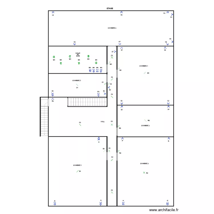 4560 Albert Warnier Etage. Plan de 