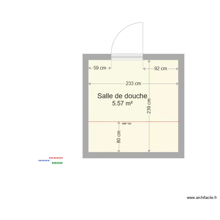 Salle de douche Beauger P. Plan de 