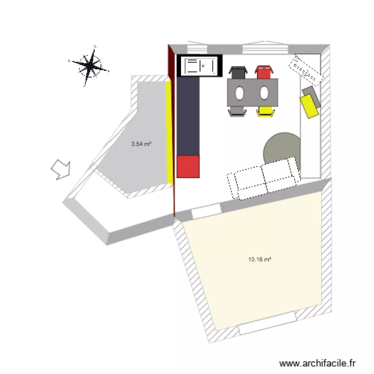 colombes APPART. Plan de 