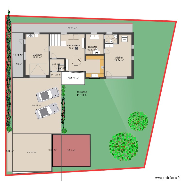 Maison Floreffe. Plan de 18 pièces et 1048 m2