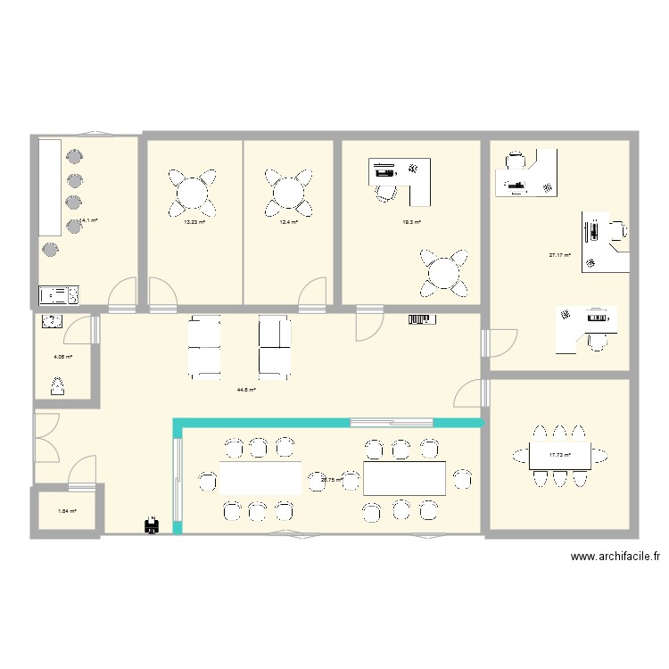 IMPLANTATION PARIS. Plan de 0 pièce et 0 m2