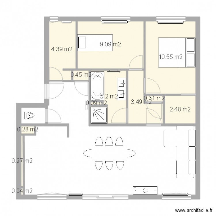 Appartement 1Ter. Plan de 0 pièce et 0 m2