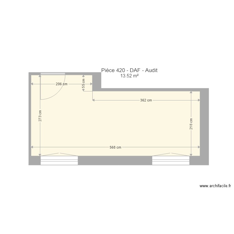 Pièce 420 Audit. Plan de 0 pièce et 0 m2