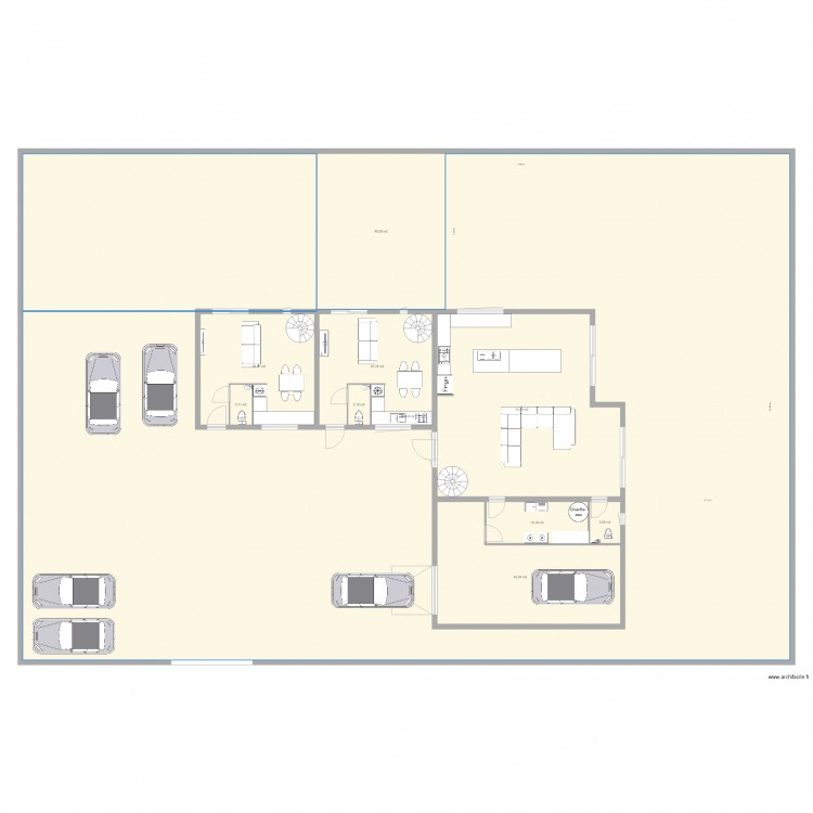 maison ossature bois. Plan de 0 pièce et 0 m2