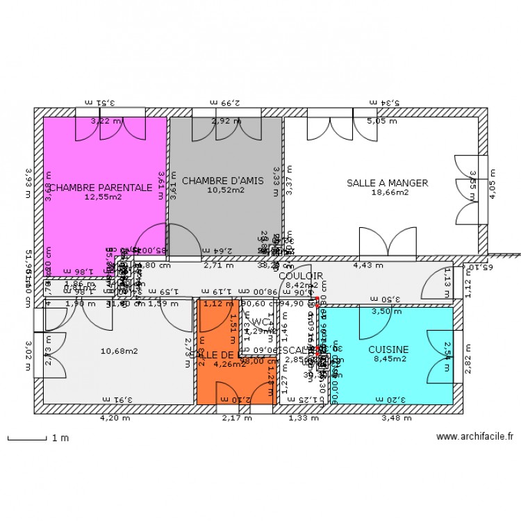 maison. Plan de 0 pièce et 0 m2