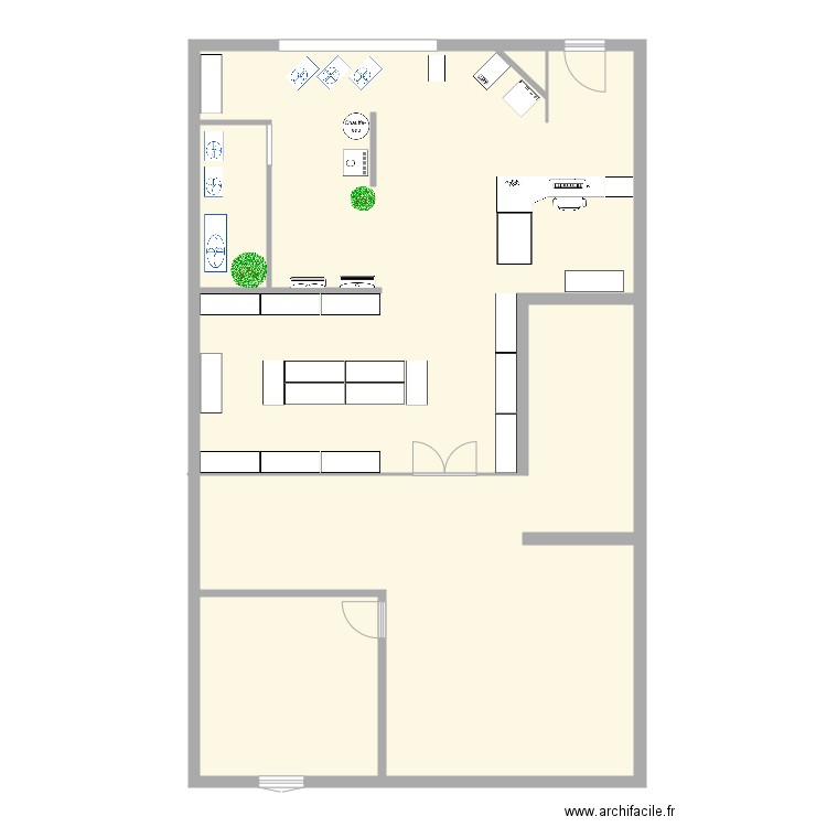 boutique. Plan de 0 pièce et 0 m2