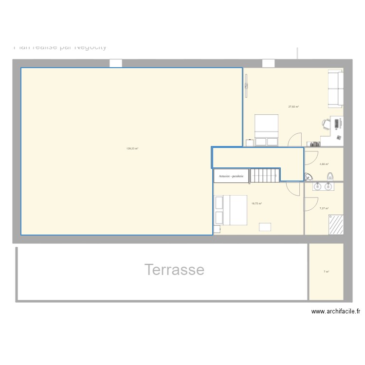 Saunières Duwiquet. Plan de 0 pièce et 0 m2