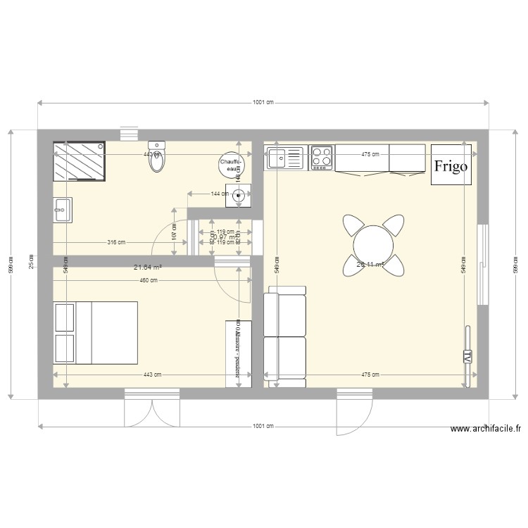 plan définitif. Plan de 0 pièce et 0 m2