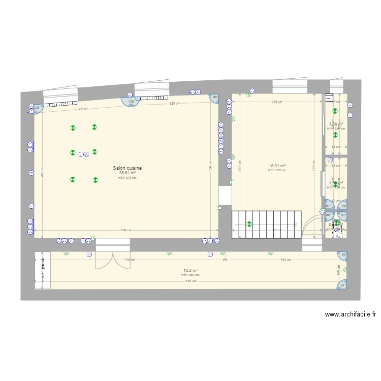 Maison Messimy étage 1 éléc. Plan de 0 pièce et 0 m2