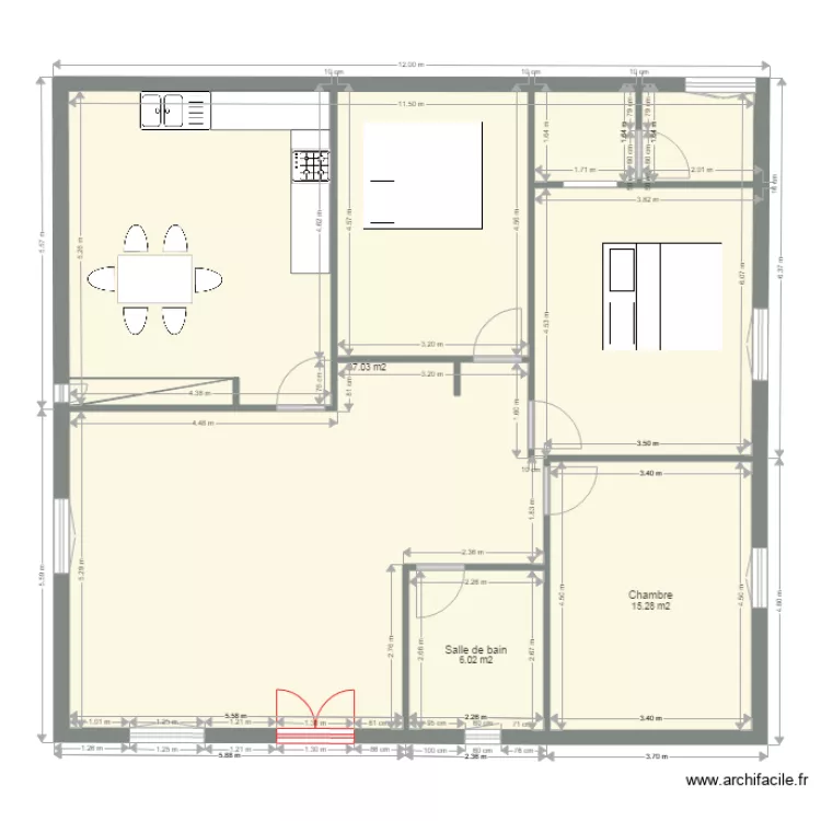 PLAN DE CONSTRUCTION DE VILLA rebhi l3ied. Plan de 