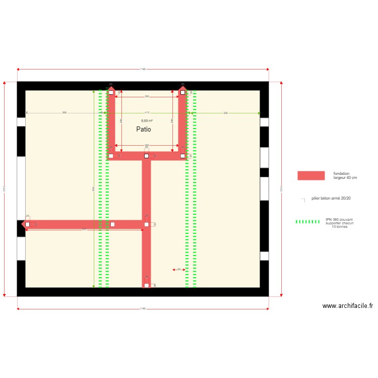 St Jean Lasseille RDC maçonerie. Plan de 0 pièce et 0 m2