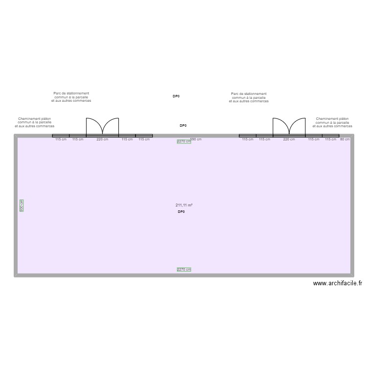 PADD NIORT AVANT TRAVAUX. Plan de 0 pièce et 0 m2