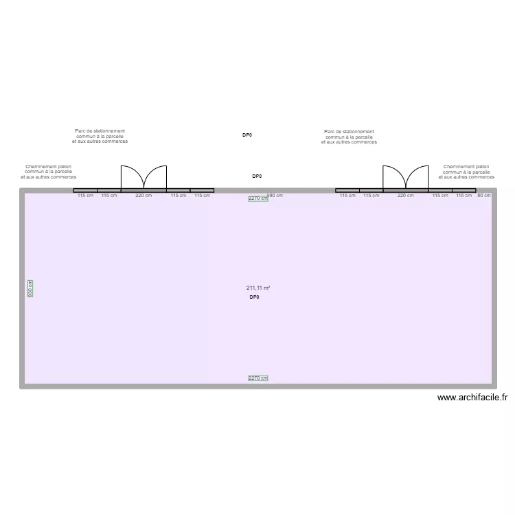 PADD NIORT AVANT TRAVAUX. Plan de 