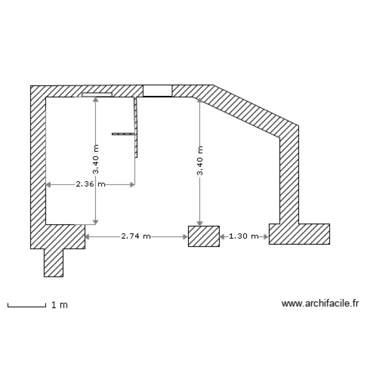 Cuisine Nantes vide. Plan de Cuisine Nantes vide. Plan de