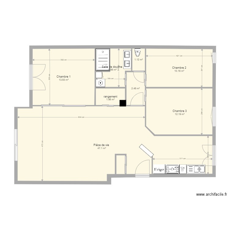 plan Paquet 2. Plan de 0 pièce et 0 m2