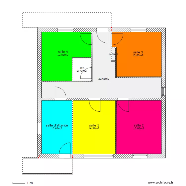 cabinet medical. Plan de 
