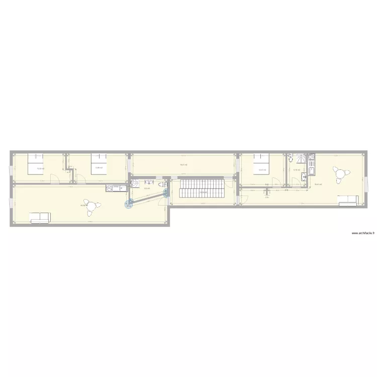 labruguiere immeuble 6 apt 1er. Plan de labruguiere immeuble 6 apt 1er. Plan de