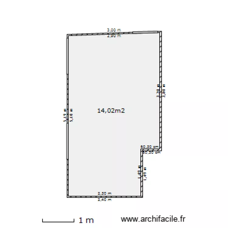 chambre. Plan de 