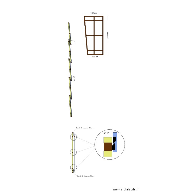 cloison acoustique - v2. Plan de 0 pièce et 0 m2