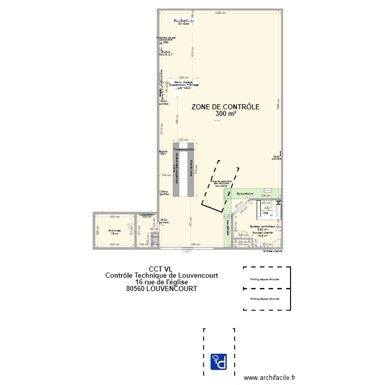 CCT VL LOUVENCOURT. Plan de 0 pièce et 0 m2